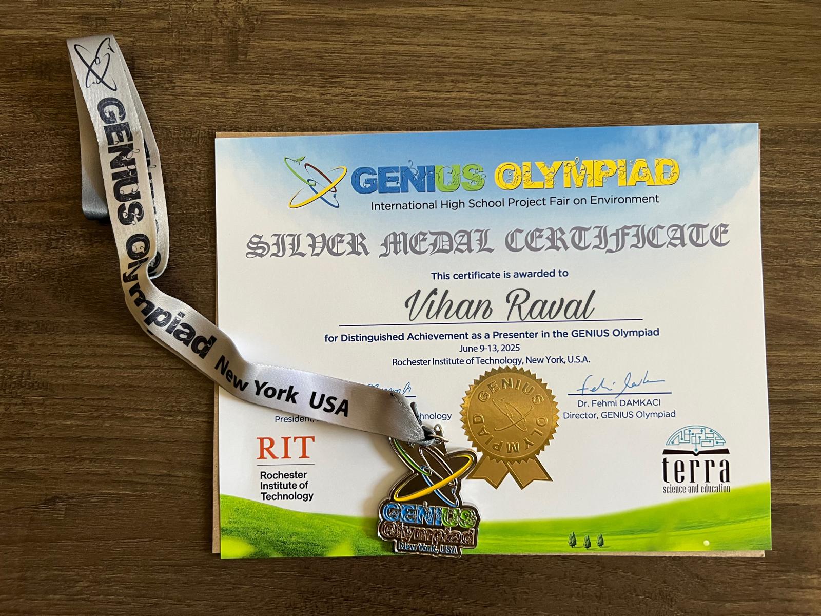 Genius Olympiad Medal